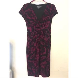 Donna Ricco Cap sleeved Printed dress.